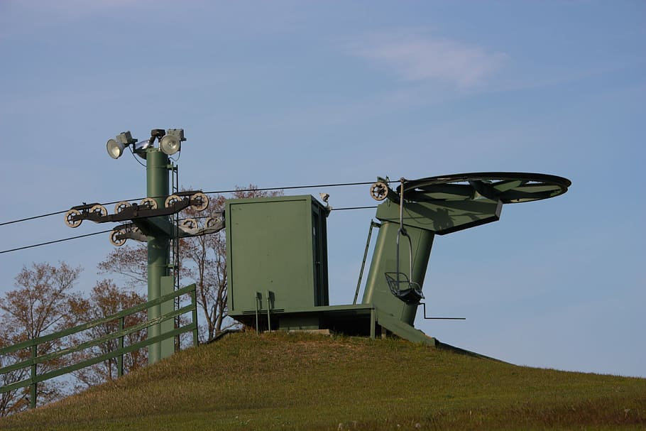 Ski Lift, Machine, Cable, transport, machinery, steel, outdoor HD wallpaper