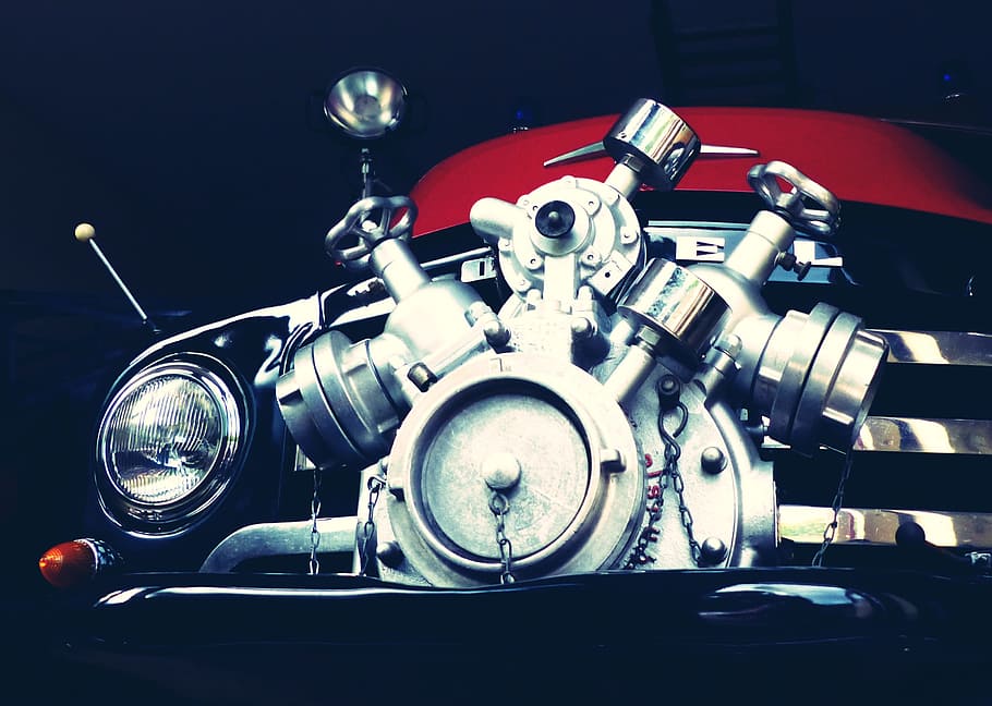 oldtimer, fire, fire truck, auto, historically, nostalgic, rarity HD wallpaper