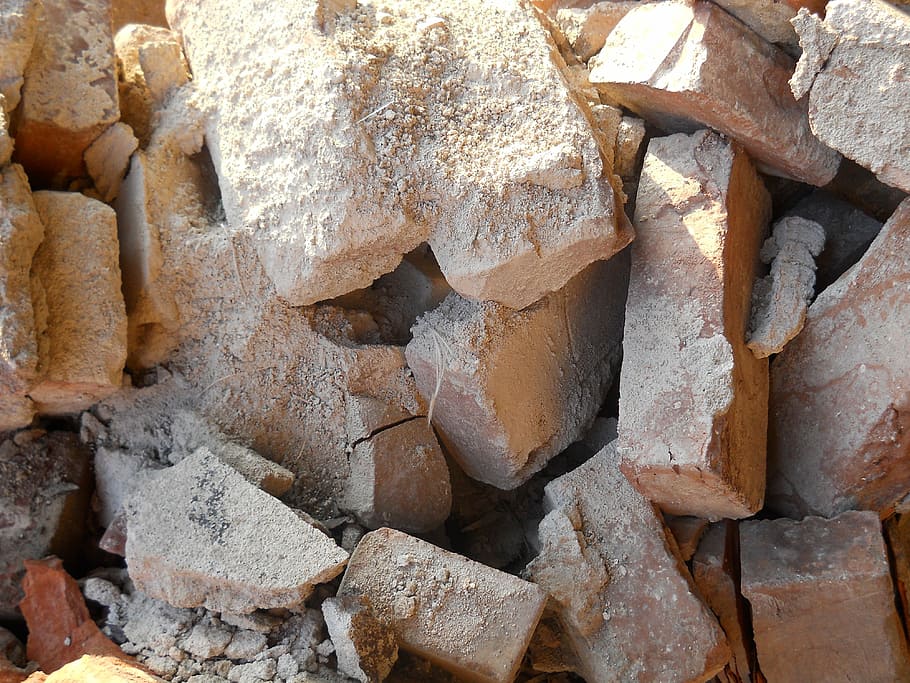 bricks, building, red, plaster, brick wall, wall of bricks HD wallpaper