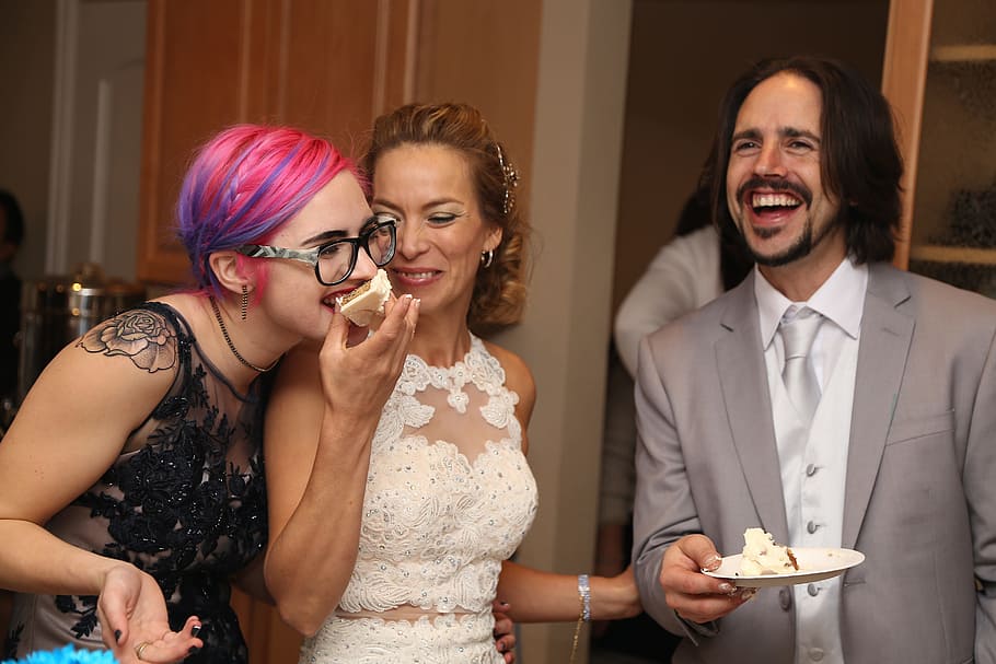 wedding reception, bride, groom, marriage, love, celebration HD wallpaper