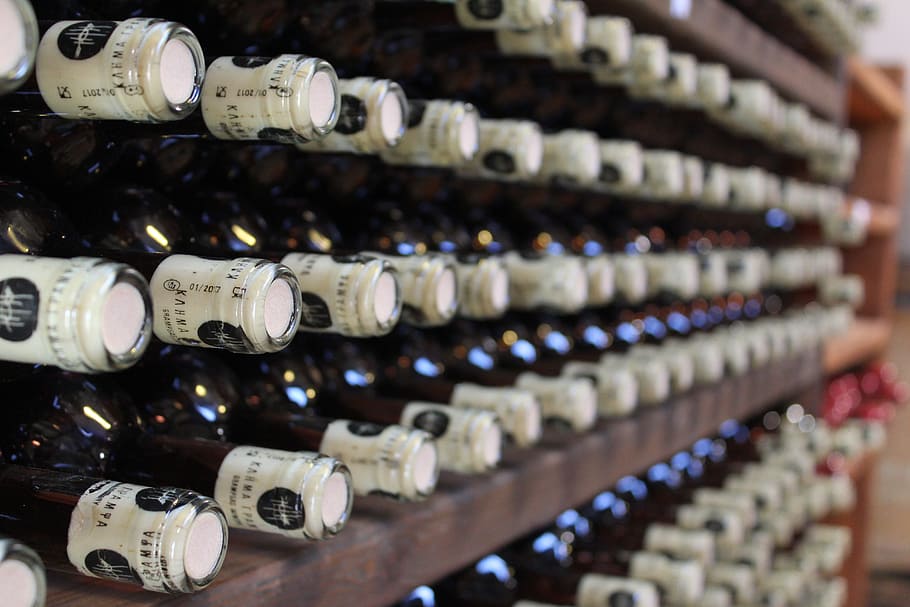 wine, rack, the bottle, alcohol, a glass of, drink, wine bottle HD wallpaper