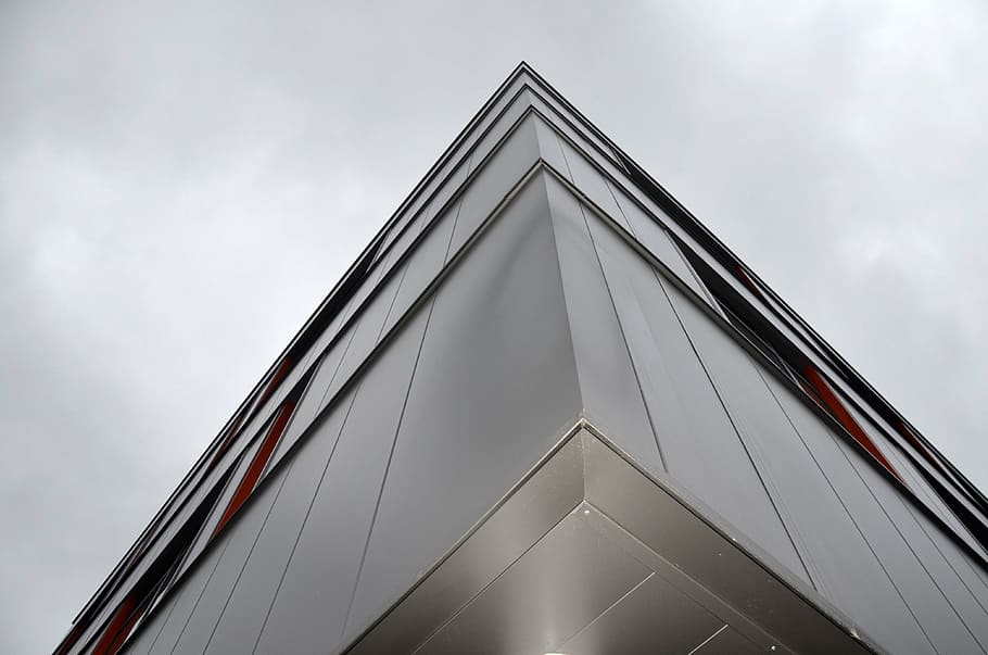 architecture, building, corner, glass, light, low angle shot HD wallpaper