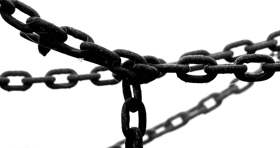 chains, metal, cohesion, strength, connection, security, protection HD wallpaper