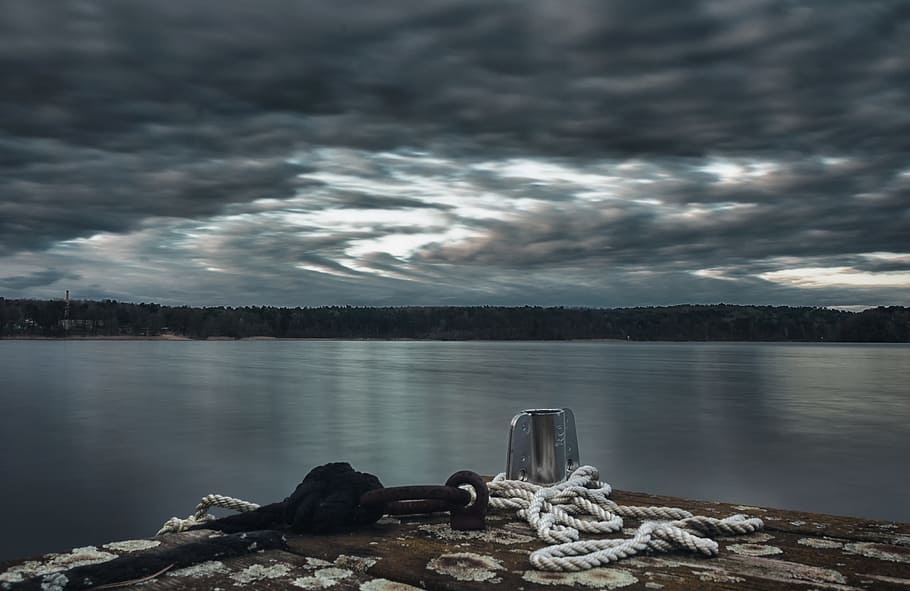 Lake, Clouds, Landscape, abendstimmung, nature, water, sky HD wallpaper