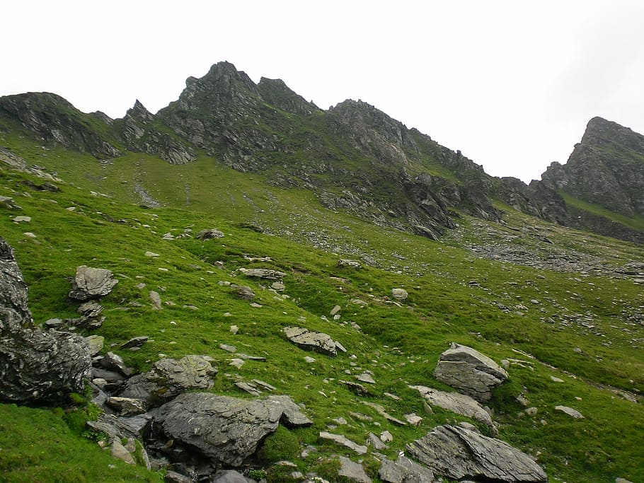 fagaras, mountains, transylvania, sky, beauty in nature, rock HD wallpaper