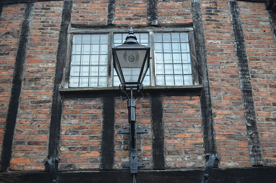 window, wall, lamp, street, lighting, background, architecture HD wallpaper