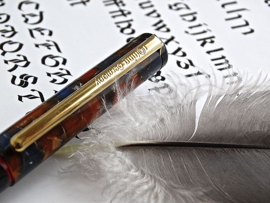 Fountain Pen, Text, White, Spring, leave, lightweight, letters HD wallpaper
