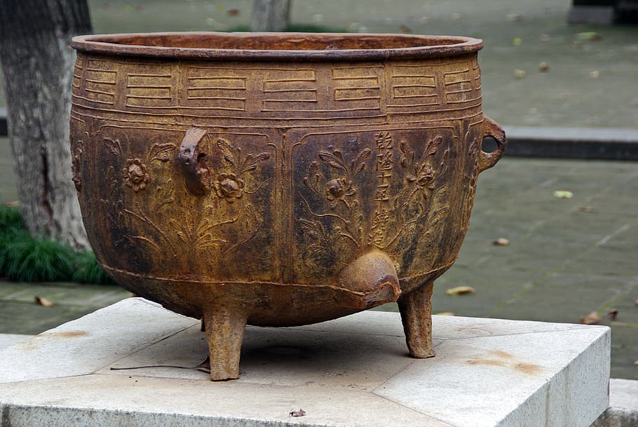 China, Xian, Cauldron, Rite, Work Of Art, antique, wood - Material HD wallpaper