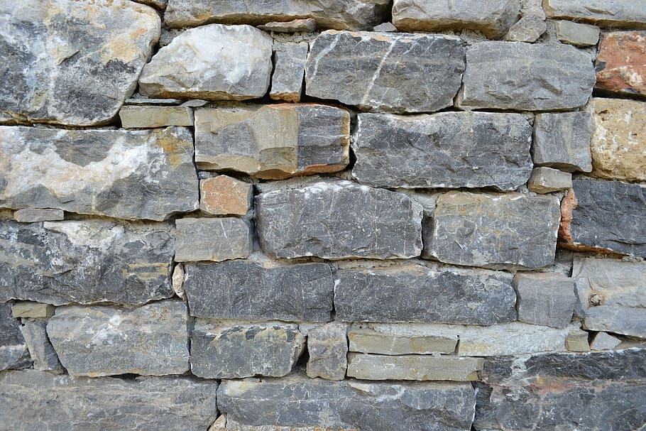 stone wall, architecture, masonry, construction, rock, gray HD wallpaper