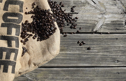 top view of coffee seeds, beans, espresso, roasted, caffeine HD wallpaper