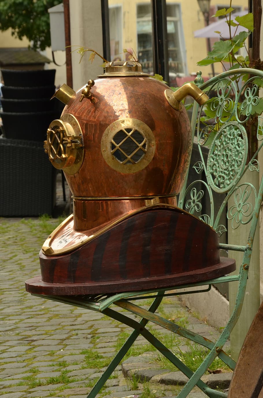 diving, divers helmet, antique, oddities, history, no people HD wallpaper