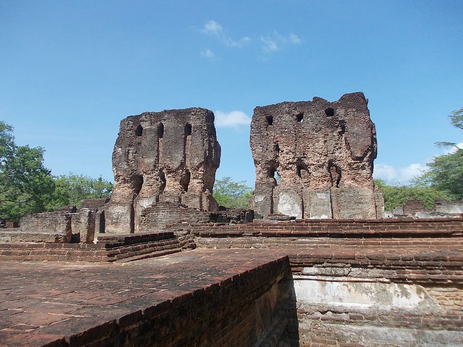 ancient, ruins, stones, sri lanka, polonnaruwa, travel destinations, HD wallpaper