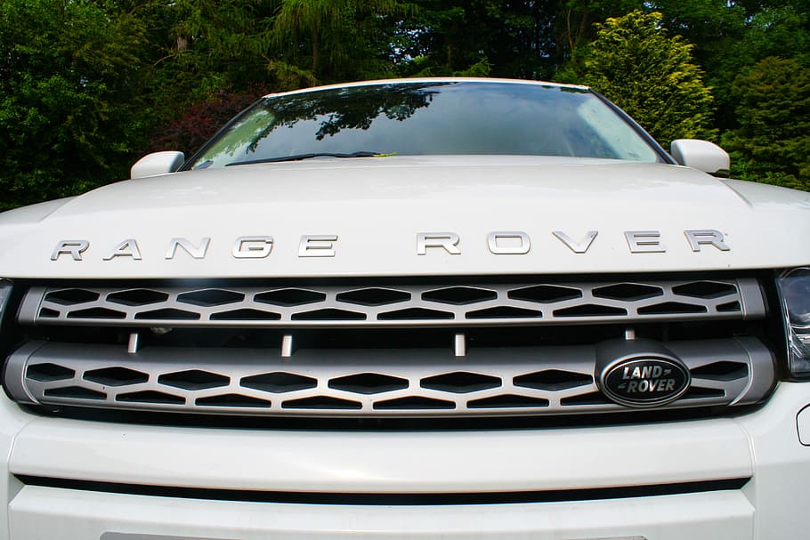 Car, Range Rover, Evoque, Radiator, transportation, front view HD wallpaper