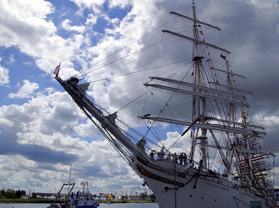sailing ship, you have, rigging, the waterfront, sailboats HD wallpaper