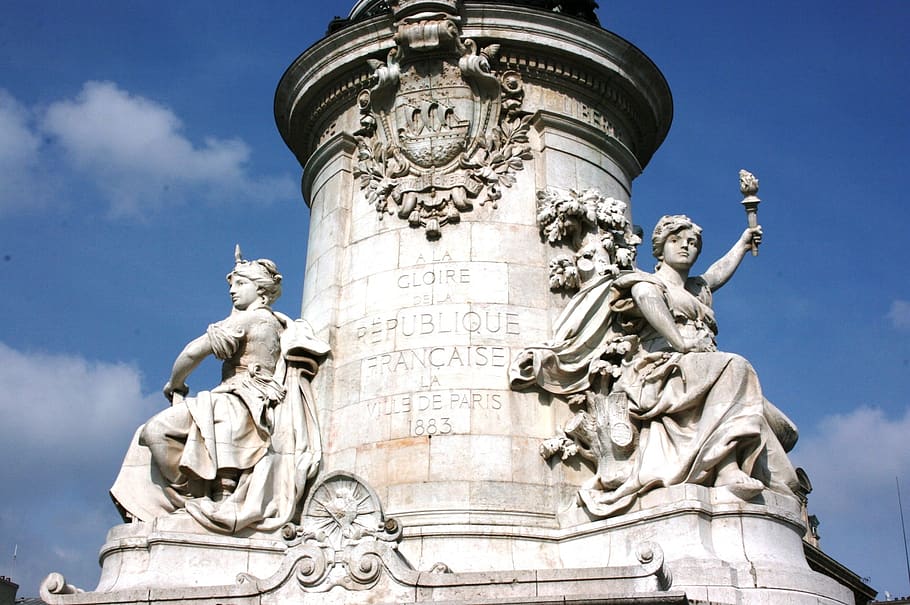 monument, republic, paris, sculpture, art and craft, statue HD wallpaper
