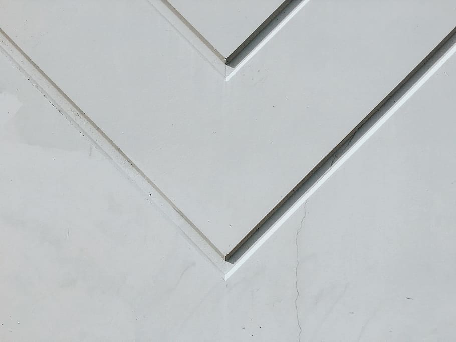 wall, cracks, design, architecture, lines, white color, no people HD wallpaper