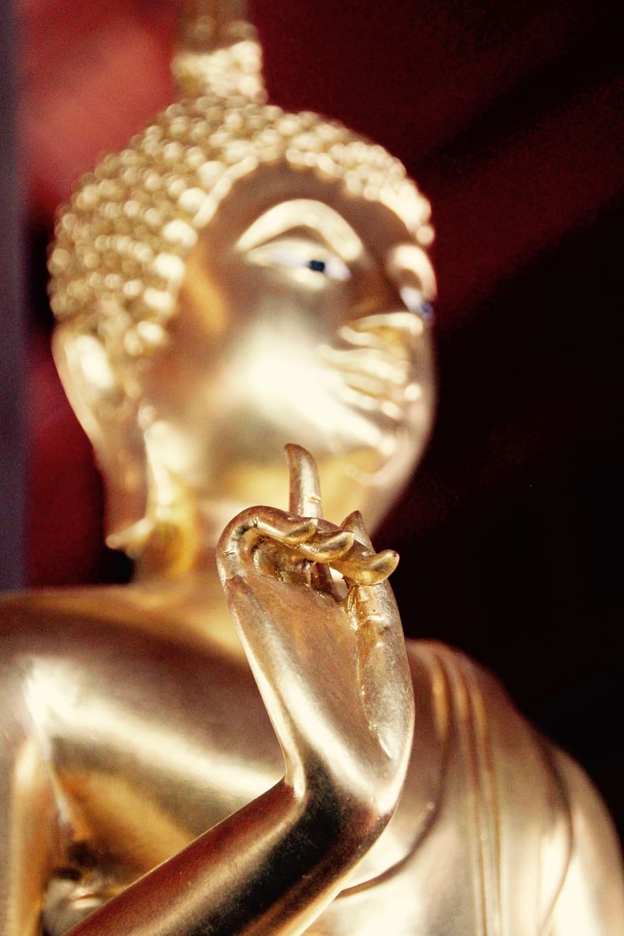 bangkok, buddha, gold, meditation, buddhism, thailand, asia HD wallpaper