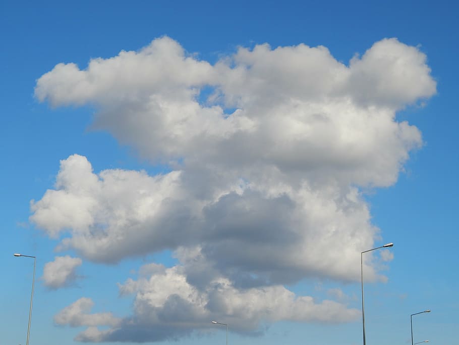 cloud, view, sky, nature, blue, cloud - Sky, day, low angle view HD wallpaper