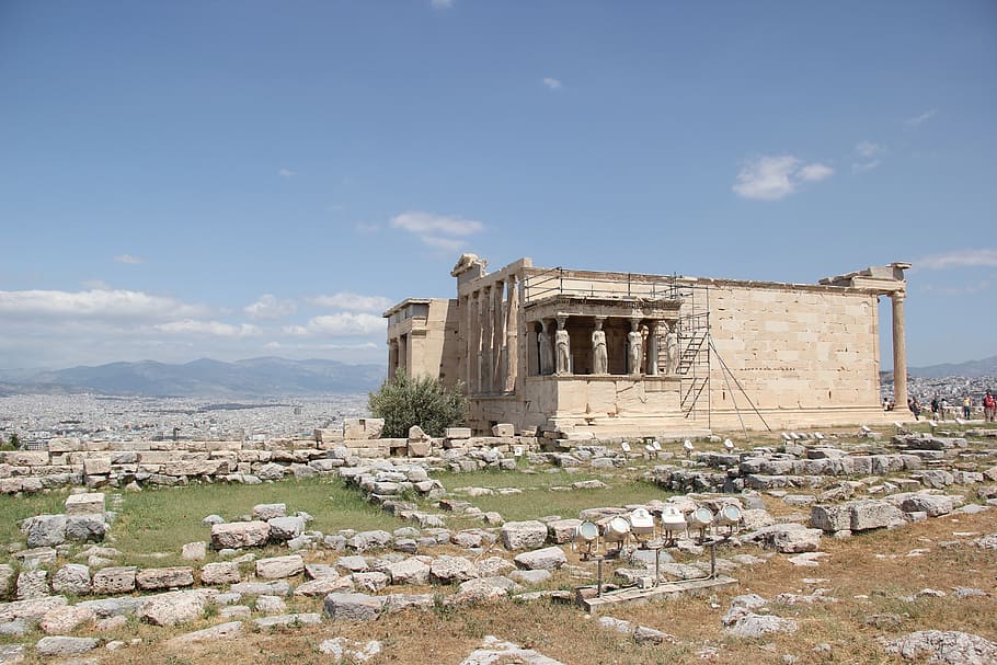athens, acropolis, the erechtheion, architecture, built structure HD wallpaper