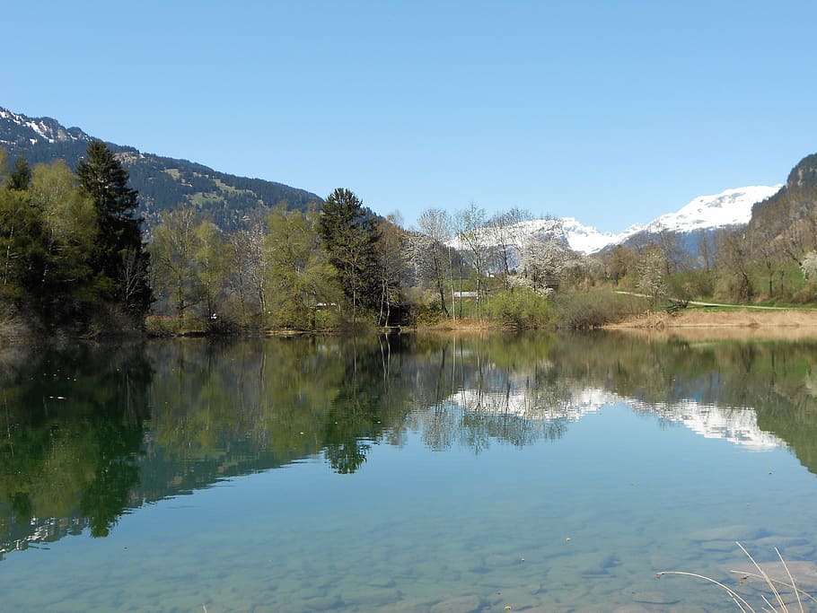 nature, lake, landscape, water, reflection, scenics - nature HD wallpaper