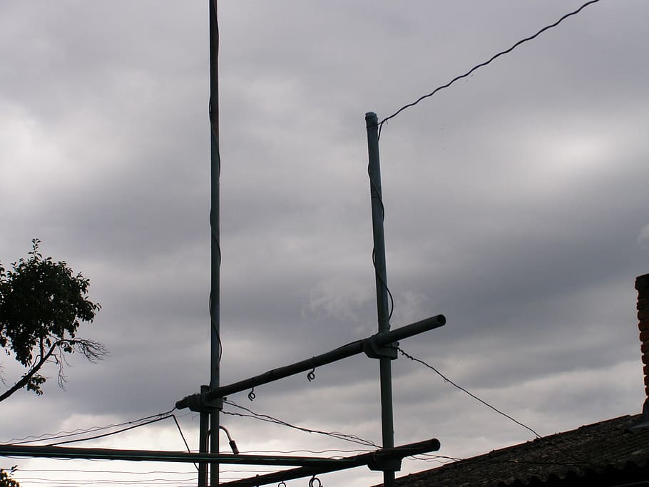 sky, clouds, cloudy, wires, cloud - sky, low angle view, no people HD wallpaper