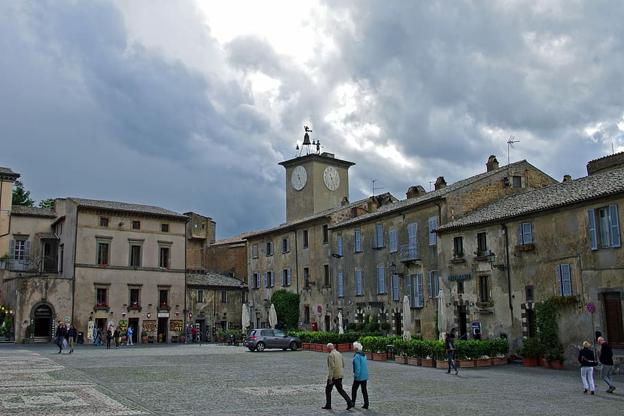 Orvieto, Umbria, Piazza, piazza del duomo, borgo, middle ages