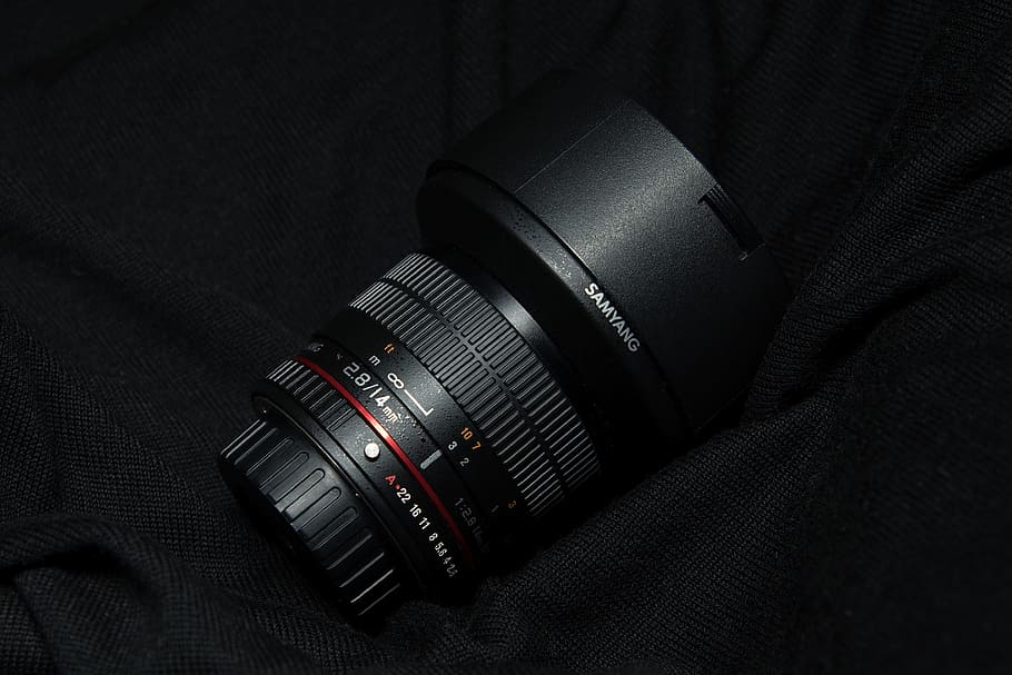 Black camera lens, technology, camera - Photographic Equipment