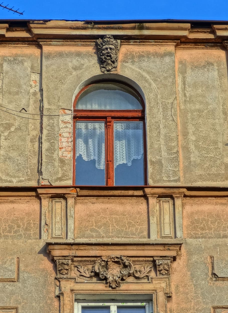 bydgoszcz, building, window, relief, facade, architecture, house, HD wallpaper