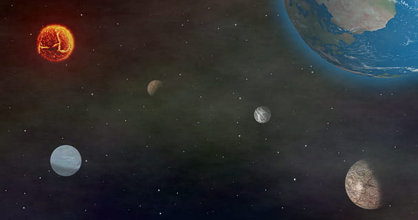 solar system illustration, planet, all, space, universe, space travel HD wallpaper