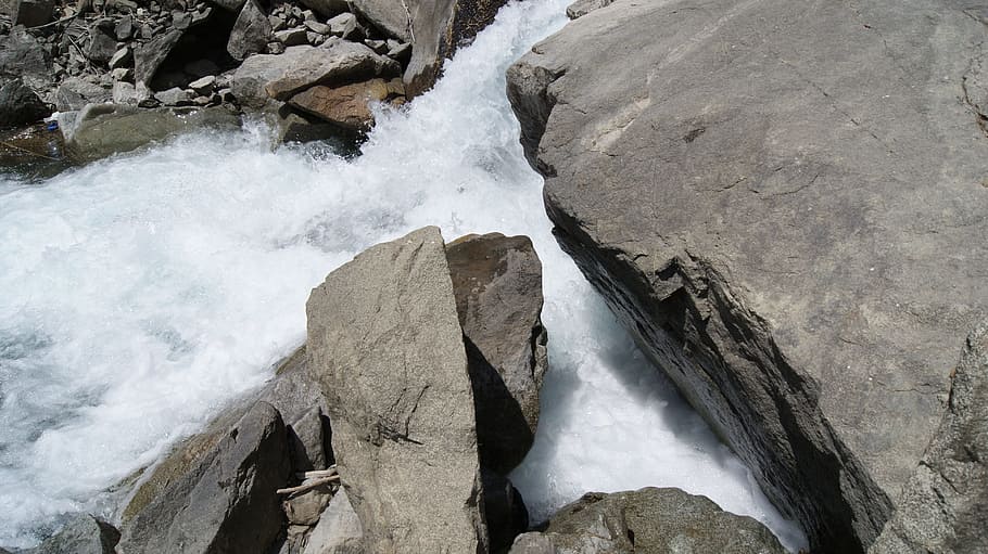 alborz, karaj, river, rock, rock - object, water, solid, motion HD wallpaper