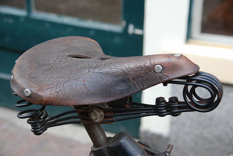 HD wallpaper: bicycle, saddle, learn, old, antique, transport, sit