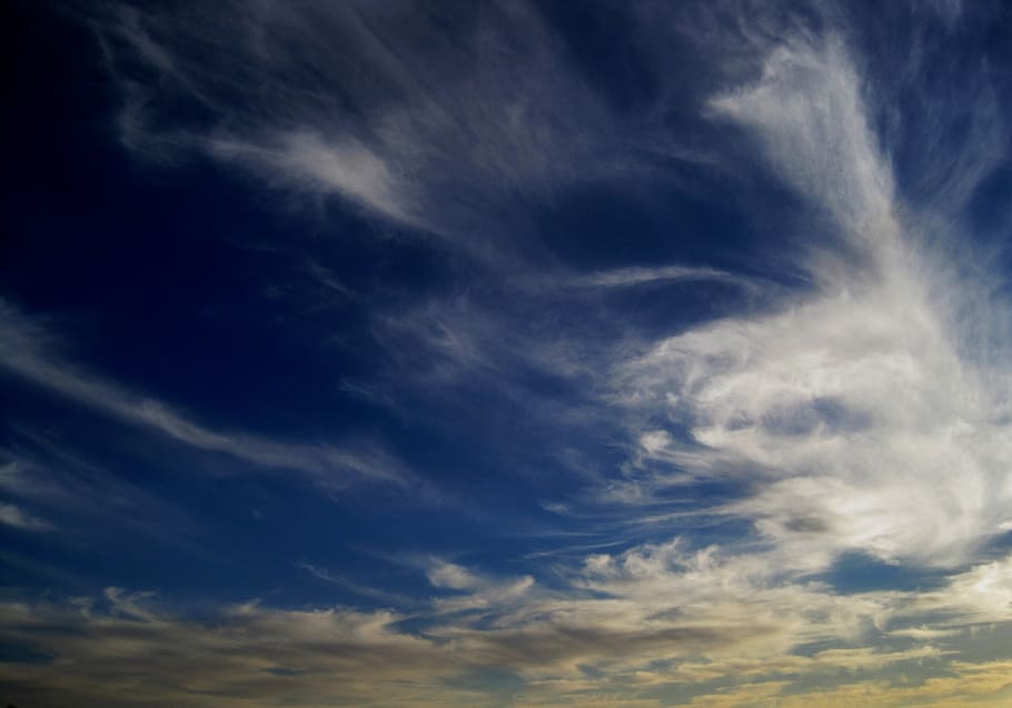 cloud, spread, feathered, white, radiating, smokey, thinning HD wallpaper