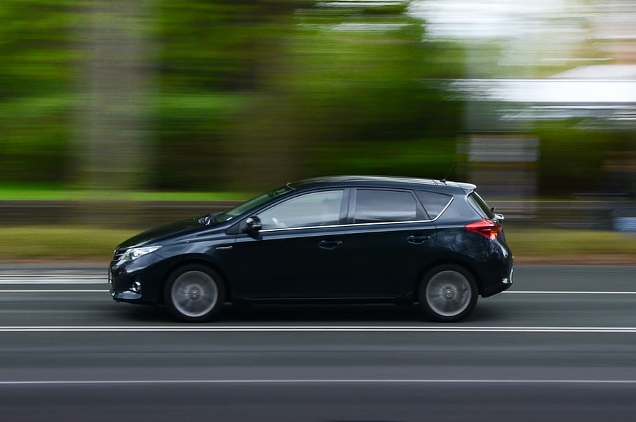 car, driving by, fast, motion, moving, road, speed, street HD wallpaper