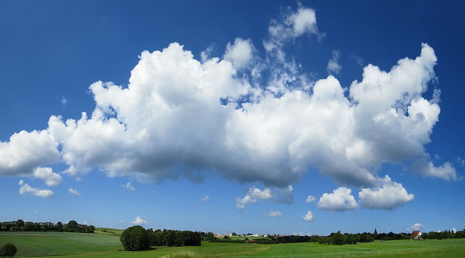 white cloudy sky during daytime, landscape, nature, clouds, panorama