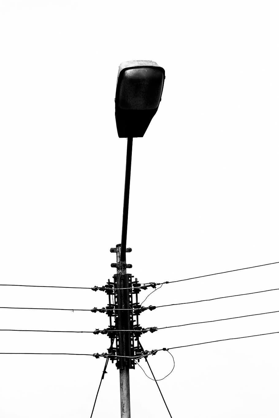 Post, Electricity, Lamp, Lighting, Focus, wire light, energy HD wallpaper