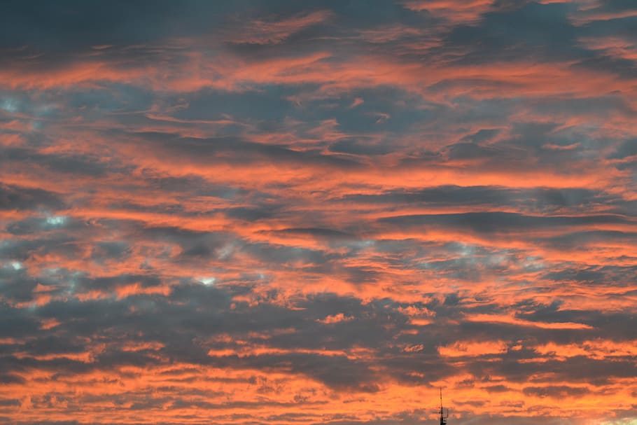 clouds, air, weather, sky, sunset, nature, beauty in nature HD wallpaper