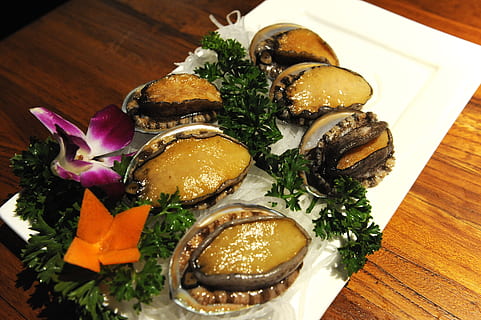seafood dish, abalone, abalone 2, abalone 3, ready-to-eat, food and drink HD wallpaper