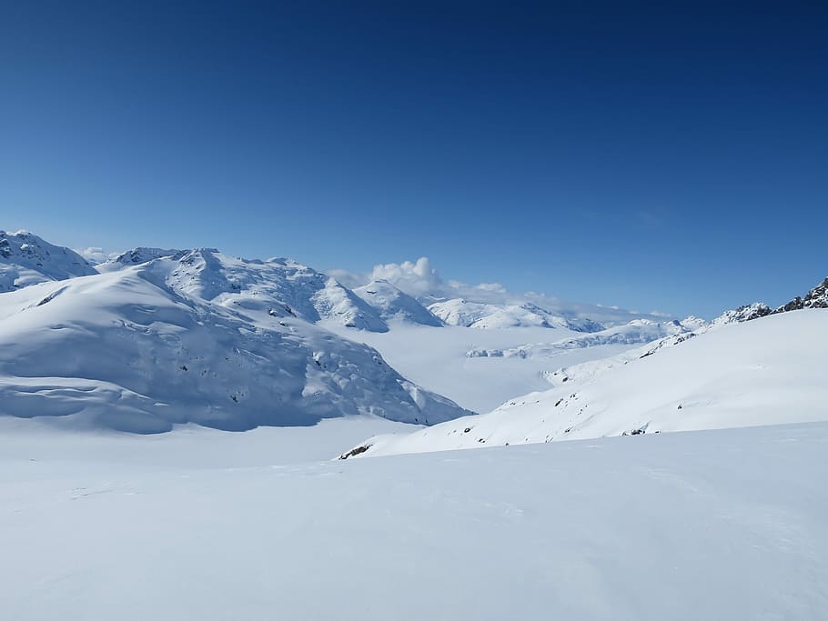 Snow, Landscape, Winter, Mountains, nature, sun, canada, heliskiing HD wallpaper