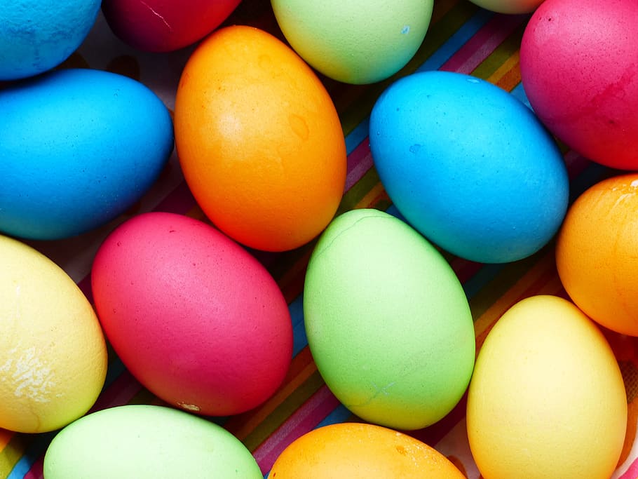 assorted-color egg lot, colorful, easter eggs, paint, colored, HD wallpaper