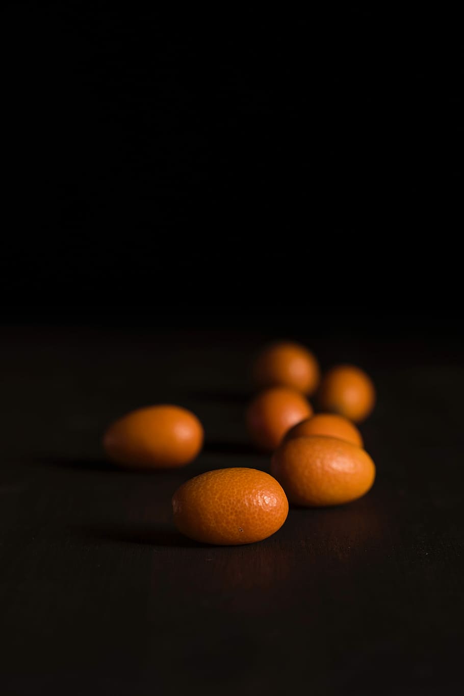 Mini mandarines, citrus, dark, fruit, orange, small, close-up HD wallpaper