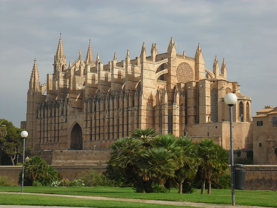 palma, de, mallorca, cathedral, architecture, built structure HD wallpaper