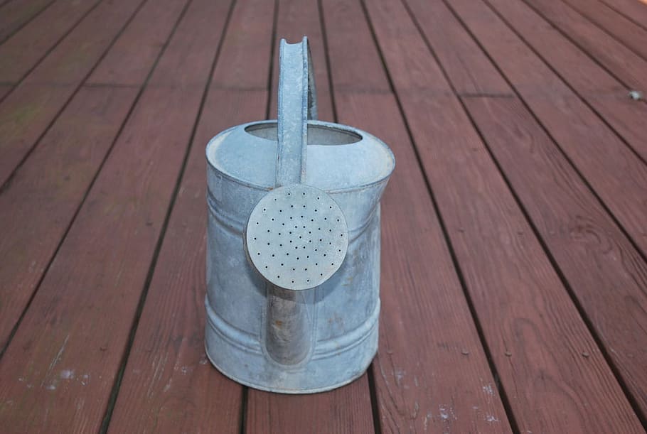 Can, Water, Spout, Handle, Deck, Wood, dent, wood - material HD wallpaper
