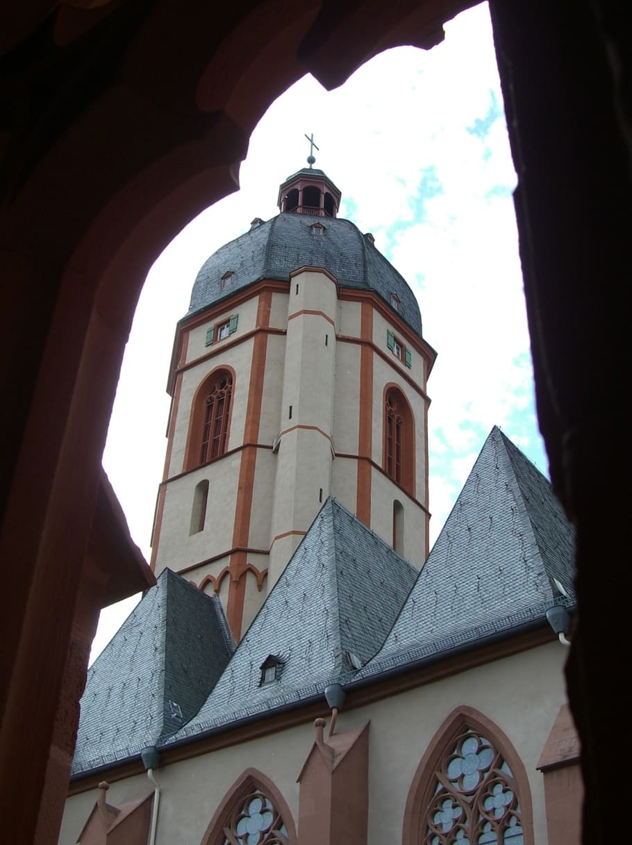 bell tower, st stephan, mainz, architecture, built structure HD wallpaper