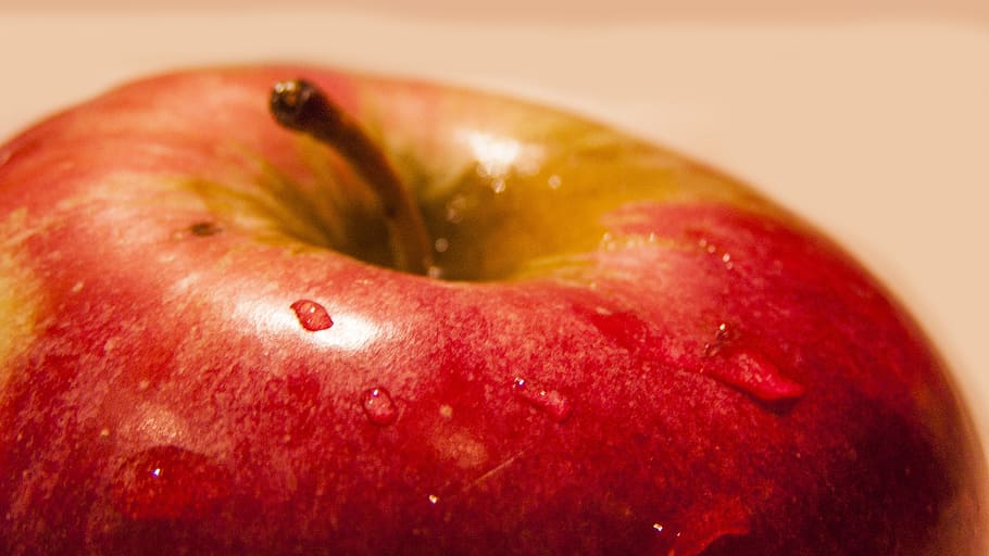 apple, red, fruit, apple - Fruit, food, freshness, healthy Eating HD wallpaper