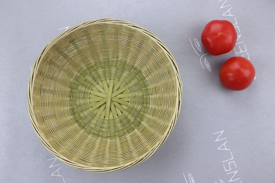 bamboo, nature, indoors, no people, tomato, still life, food and drink HD wallpaper