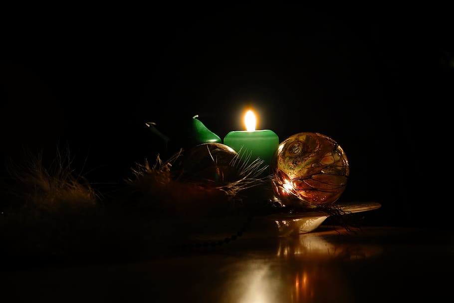 advent, candle, candlelight, contemplative, first candle, flame, HD wallpaper