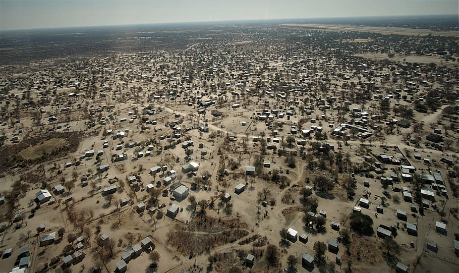 botswana, okavango, delta, maun, aerial view, environment, architecture HD wallpaper