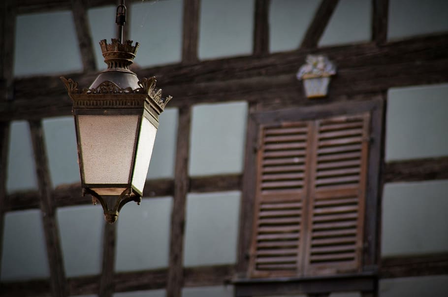 lantern, floor lamp, light, lighting, street lighting, studs HD wallpaper