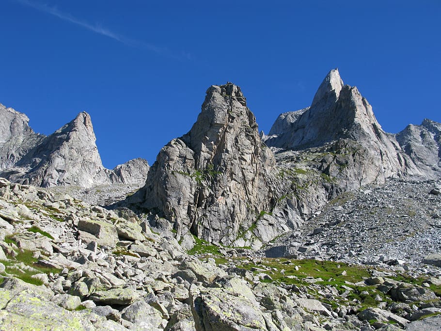 mountains, the alps, sky, rock, scenics - nature, landscape HD wallpaper