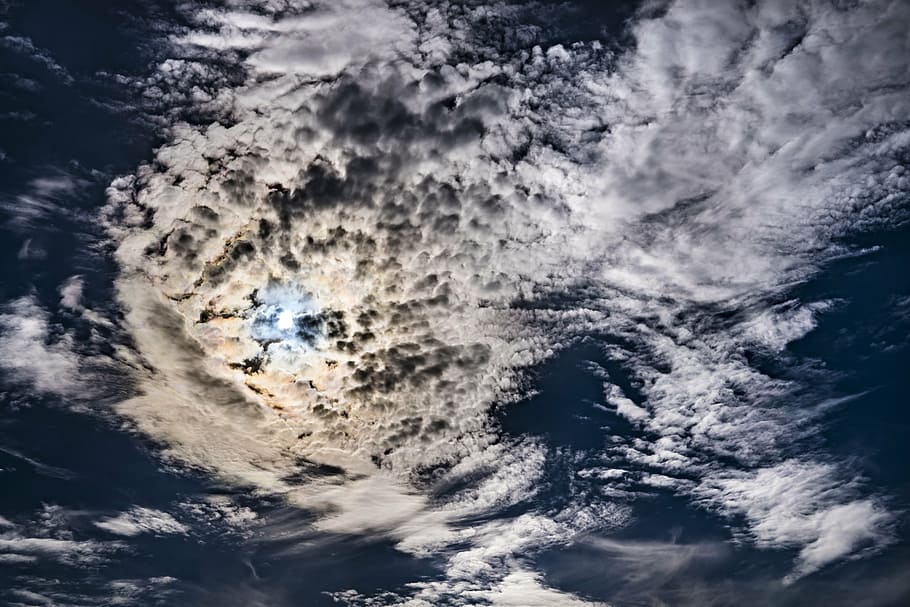 sky, clouds, clouds form, imposing, blue, cloud shapes, cloudy HD wallpaper